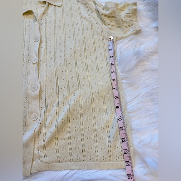 ROLLA’S Milan Knit Shirt Buttercream XS - Picture 6 of 10